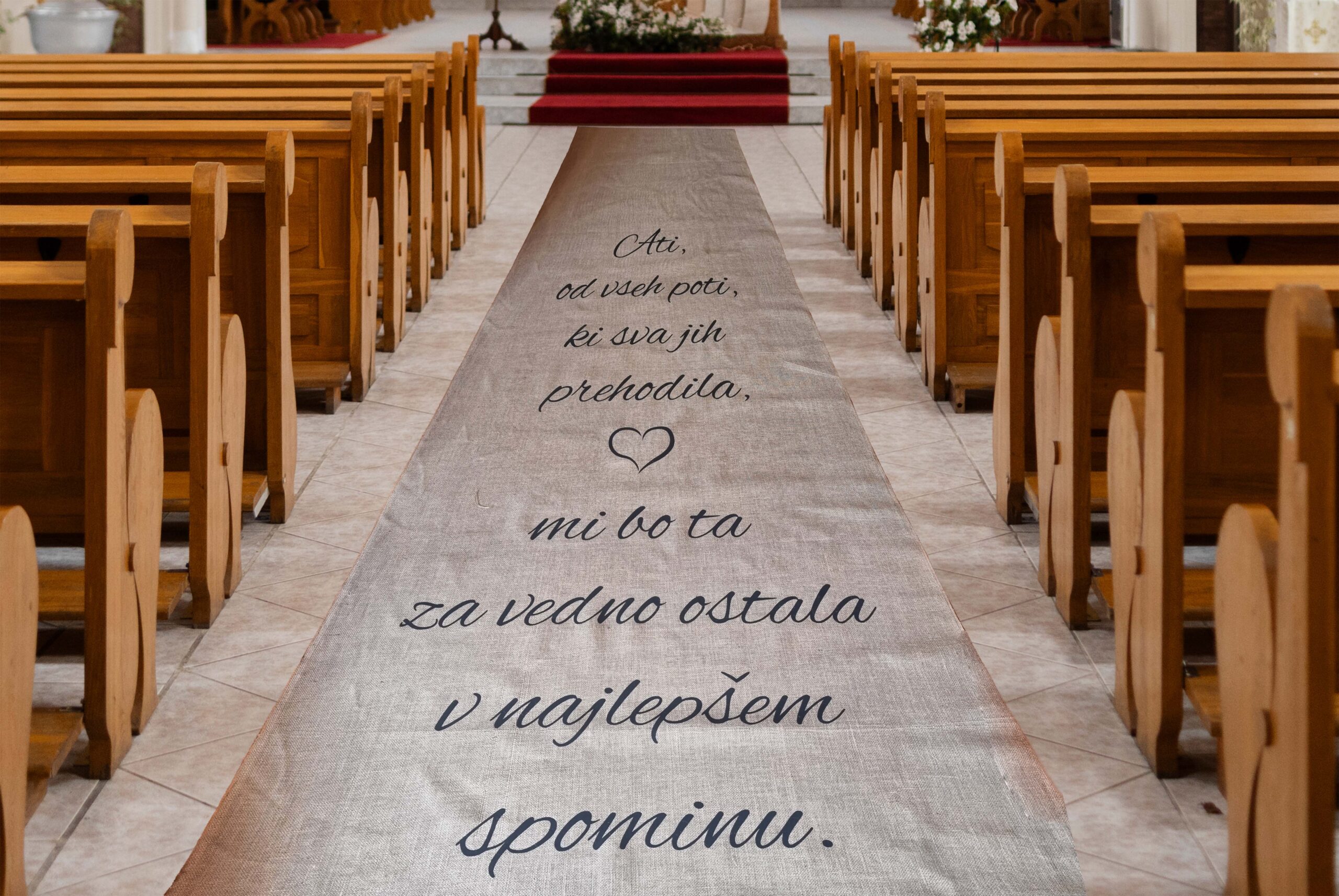 poročni tepih
